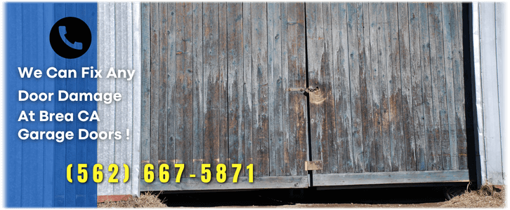Garage Door Off Track In Brea CA